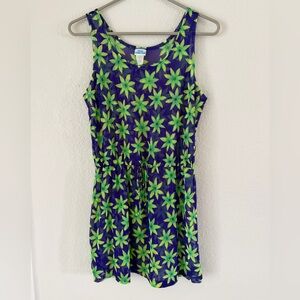 Vintage 90s Pacific Connections Mesh Floral Swim Cover-Up - Medium